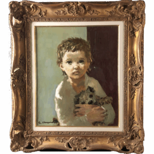 Boy with Dog